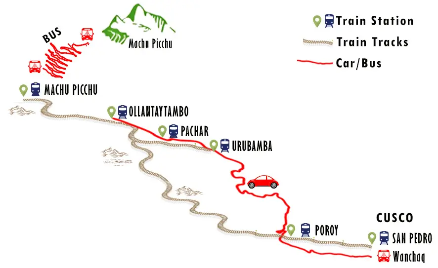Vistadome Observatory Train Departure Locations